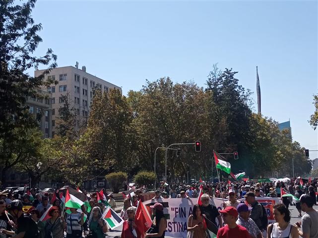 Manifestación en Chile