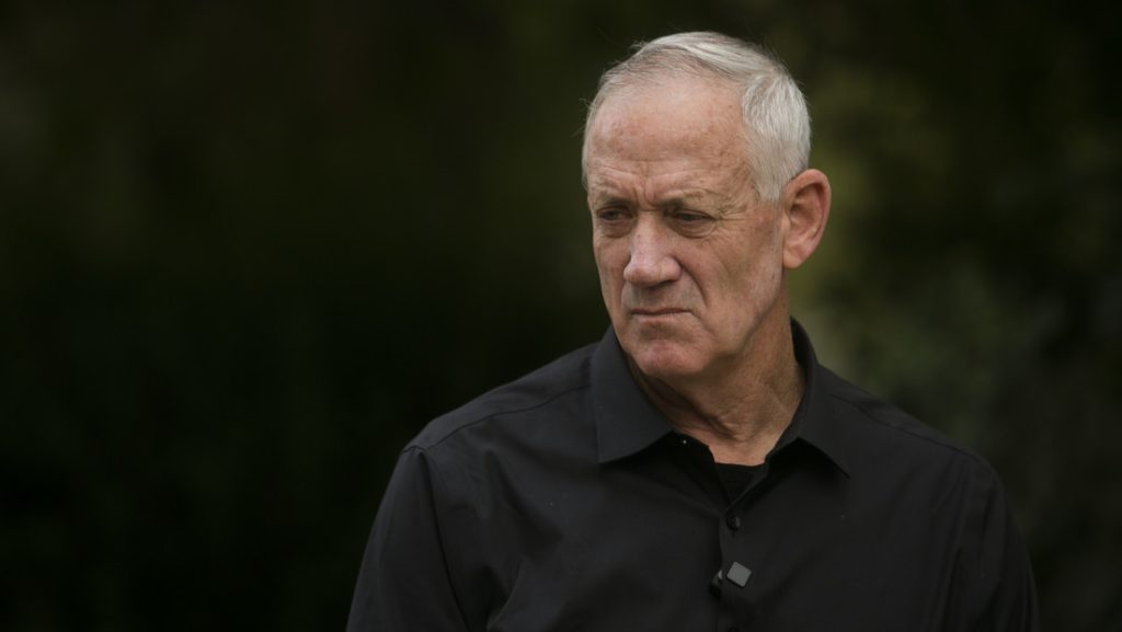 El ministro del Gabinete de Guerra de Israel, Benny Gantz