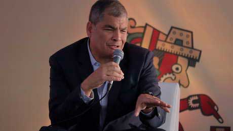 Foto: El expresidente de Ecuador Rafael Correa