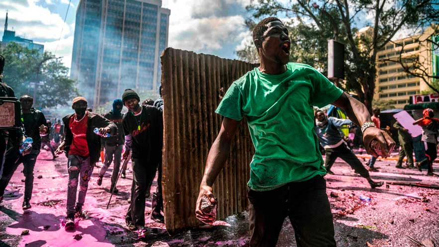 Foto disturbios en Kenia