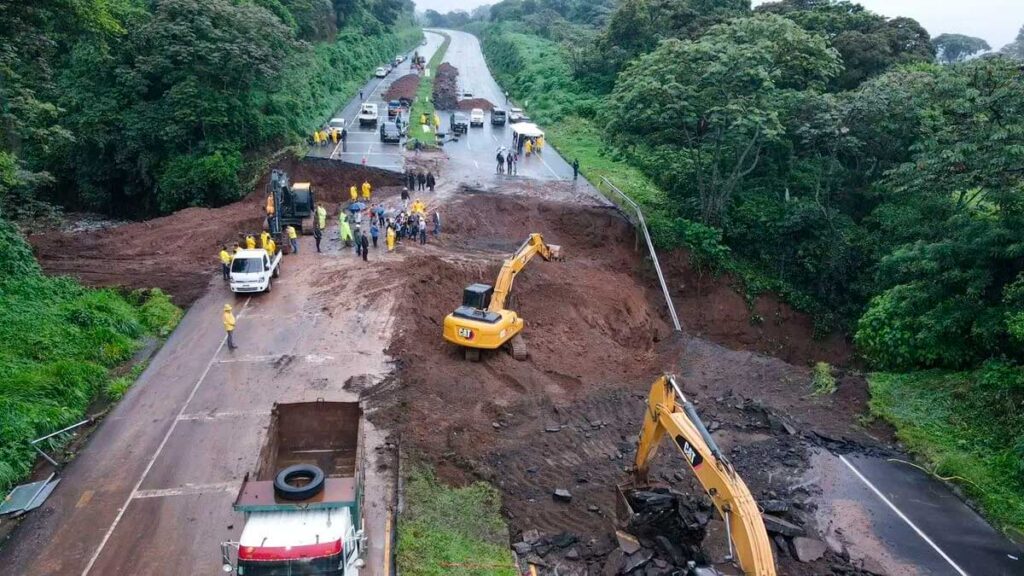 Foto: colapso de la ruta