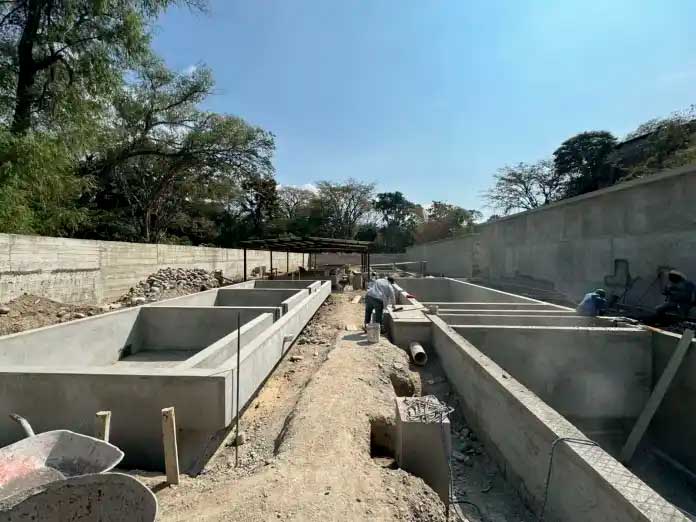 Foto: planta de tratamiento de aguas residuales en Salam