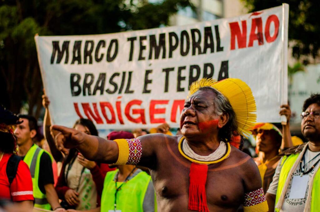 Foto: Representante del pueblo Kayapó, Akjaboro Kayapó