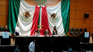 Captura de la reunión ordinaria de la Comisión de Puntos Constitucionales de la Cámara de Diputados de México el 26 de agosto de 2024.