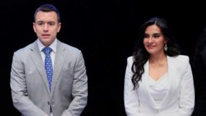 El presidente de Ecuador, Daniel Noboa, y la vicepresidenta Verónica Abad Julio Estrella / Legion-Media