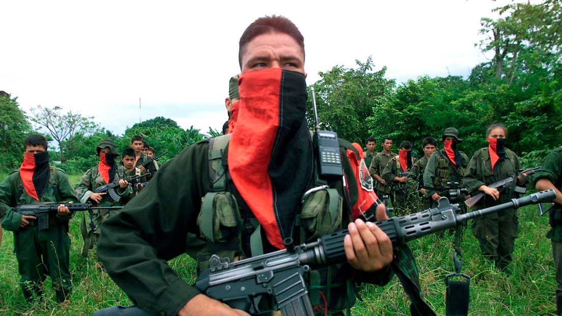 Soldados del Ejército de Liberación Nacional (ELN), el 11 de abril de 2002.