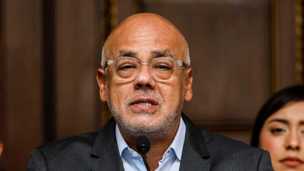 El presidente de la Asamblea Nacional de Venezuela, Jorge Rodríguez, 19 de octubre del 2023.