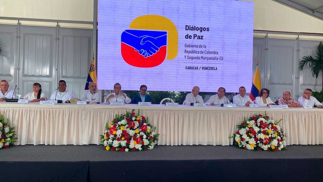 Inicio de los diálogos de paz entre el Gobierno de Colombia y la Segunda Marquetalia en Caracas, Venezuela. 24 de junio de 2024.