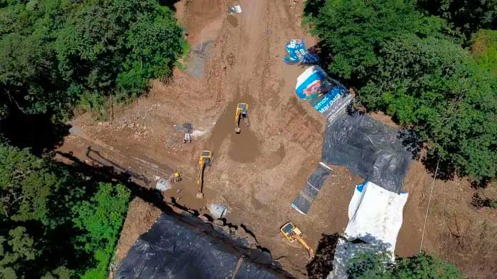 El 18 de junio se reportó un hundimiento en el kilómetro 44 de la autopista Palín - Escuintla. Foto: José Orozco