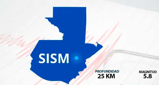 Temblor de 5.8 se reporta en vísperas de la Independencia de Guatemala