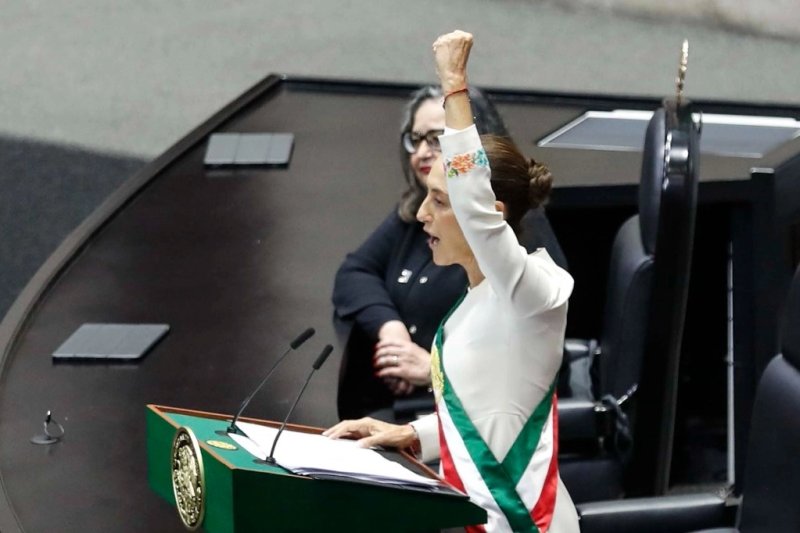 Toma de protesta de Claudia Sheinbaum como presidenta de México, el 1 de octubre de 2024. Foto Germán Canseco