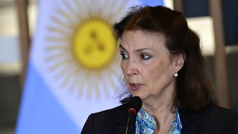 La exinistra de Relaciones Exteriores de Argentina, Diana Mondino, en el Palacio de Itamaraty, en Brasilia, el 15 de abril de 2024. Legion-Media