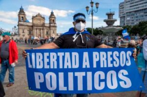 La liberación de presos políticos se logra con el apoyo de EE.UU. y Guatemala. Foto: La Hora/archivo AP