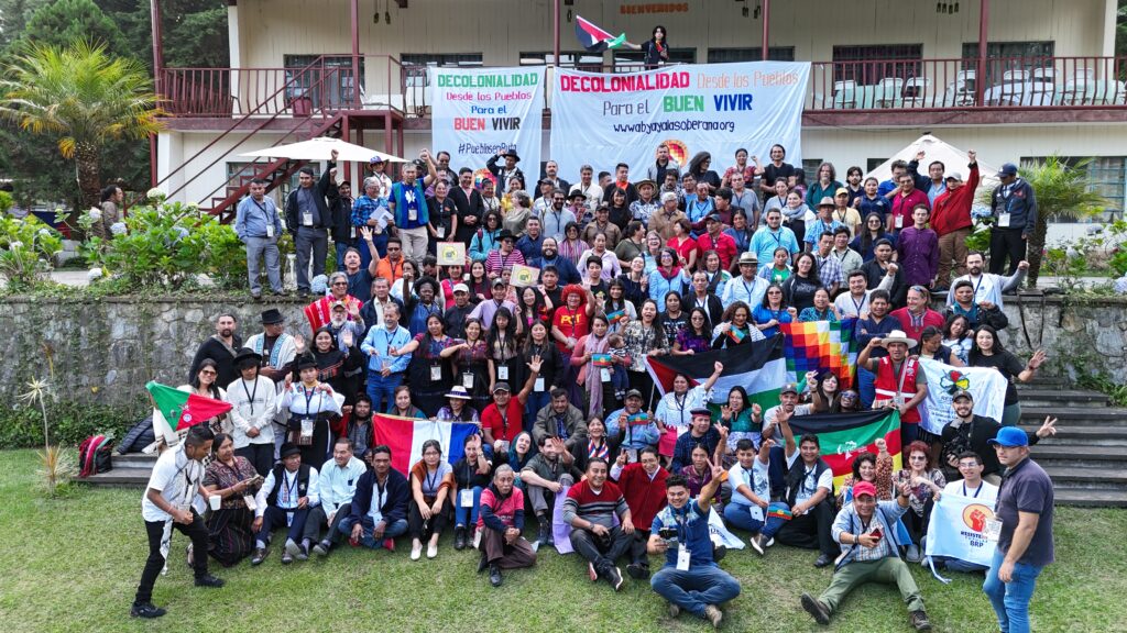 Participantes en el III Encuentro de Abya Yala Soberana