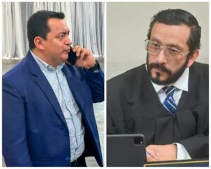 Jueces del Juzgado Décimo Penal recusados en caso contra Stuardo Campo. Fotos: Daniel Ramírez y Fabricio Alonzo