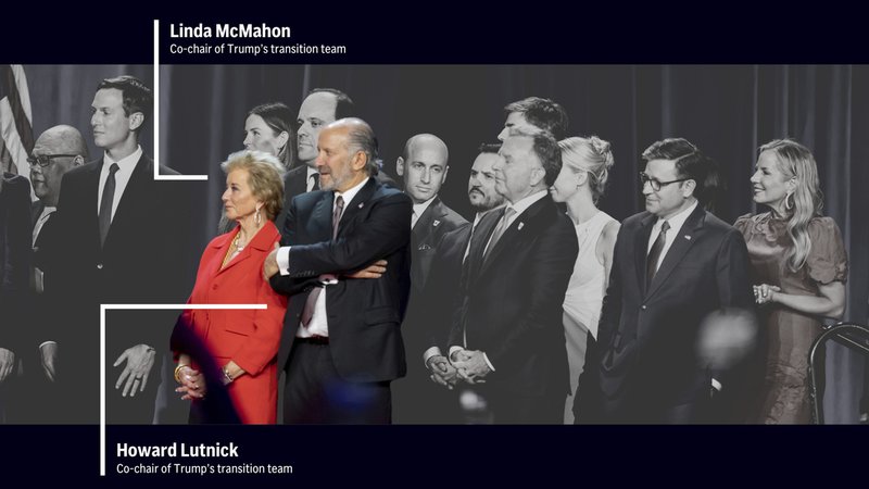 Linda McMahon y Howard Lutnick Alex Brandon/AP Illustration by Alex Connor