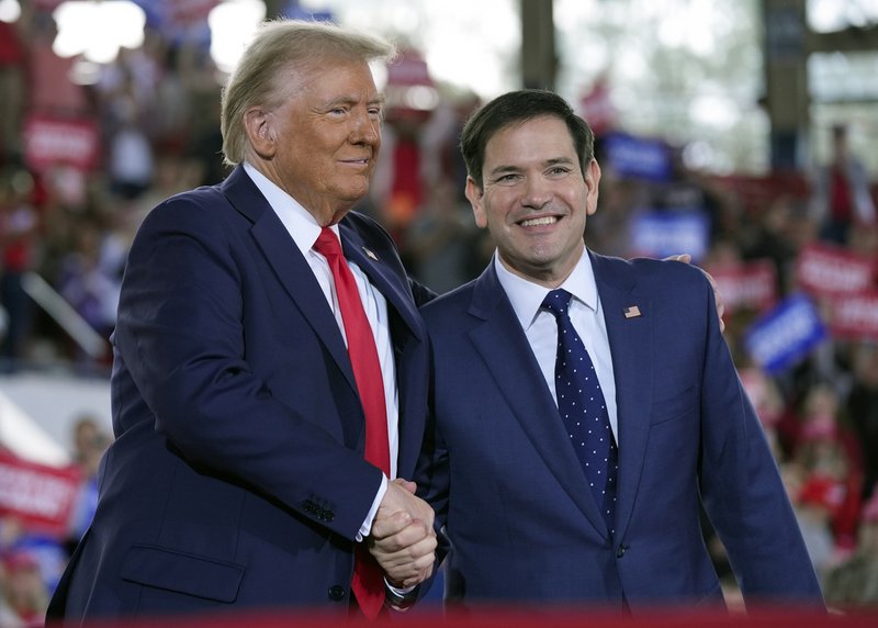 Donald Trump y el senador republicano Marco Rubio. Evan Vucci / AP