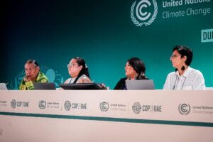 Press conference at UNFCCC COP 28, Dubai, 2023. Photo: ICA