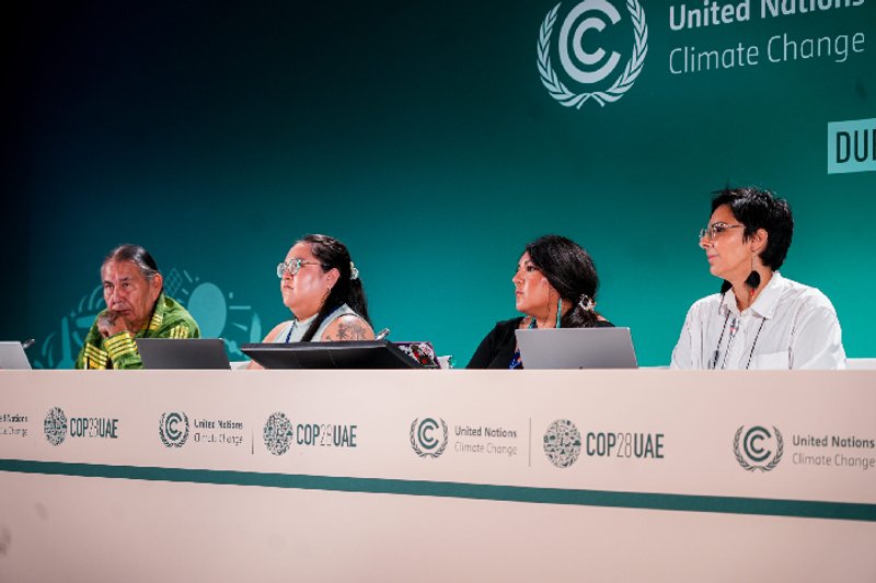 Press conference at UNFCCC COP 28, Dubai, 2023. Photo: ICA