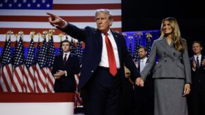 El candidato republicano, Donald Trump, durante su discurso en Florida, el 6 de noviembre de 2024. Chip Somodevilla / Gettyimages.ru