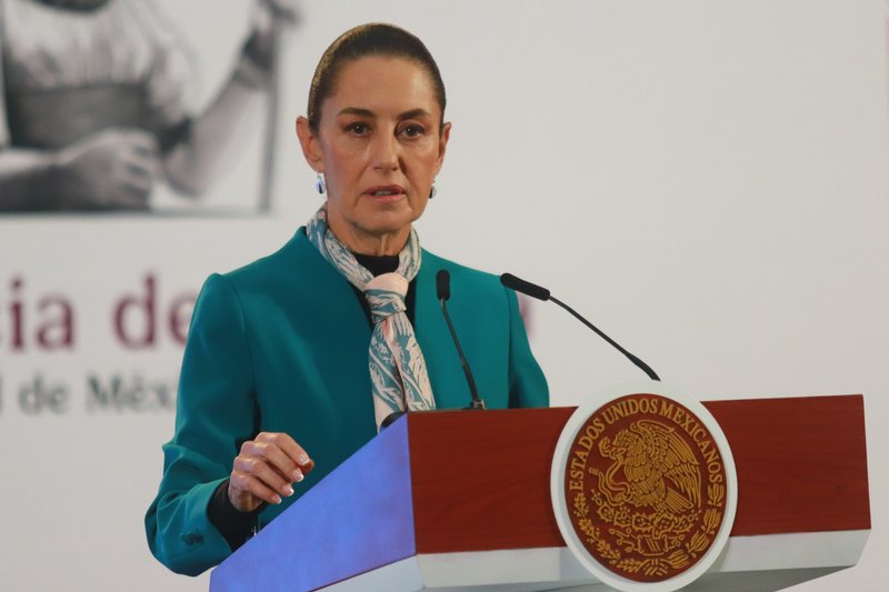 La presidenta de México, Claudia Sheinbaum, en rueda de prensa, 6 de noviembre del 2024. Carlos Santiago / Pixelnews / Future Publishing / Gettyimages.ru