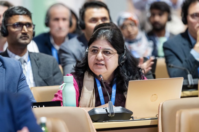 Chandni Raina, negociadora de India en la COP29, consideró insuficiente el consenso de los 300 mil millones de dólares. Foto: Flickr COP29 Azerbaijan