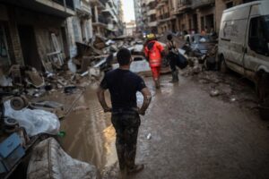 Afectaciones tras el paso de DANA en Algemesí, Valencia, España, el 6 de noviembre de 2024. Foto Europa Press