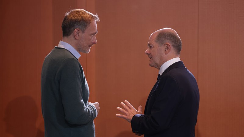 Christian Lindner y Olaf Scholz en Berlín, 1 de febrero de 2023. Sean Gallup / Gettyimages.ru