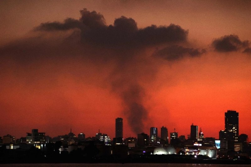 Bombardeo por parte de Israel en Beirut, en medio de la guerra en curso entre Israel y Hezbollah, el 12 de noviembre de 2024. Foto Afp