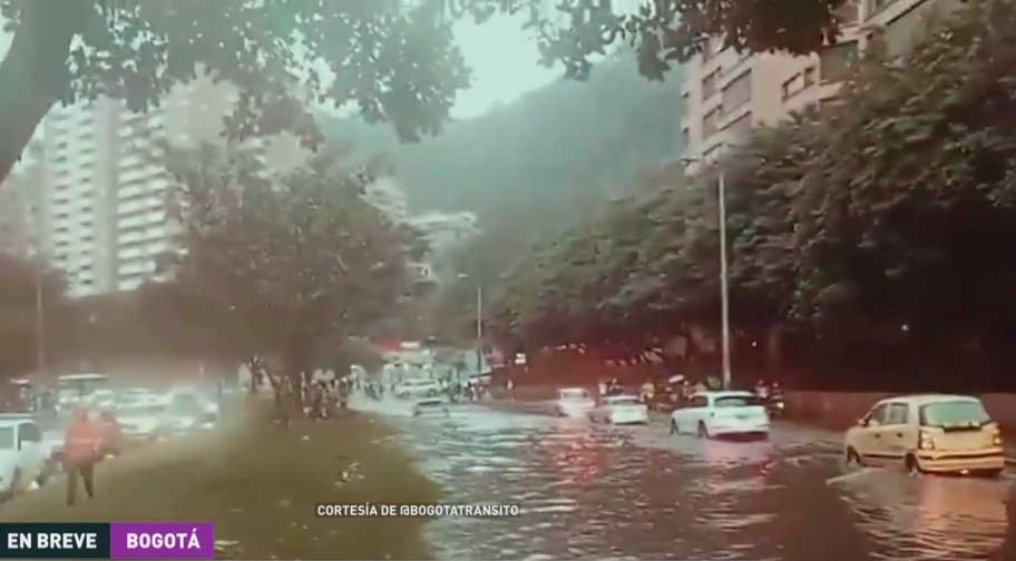 Fuertes lluvias desatan caos y paralizan varias áreas de Bogotá, la capital de Colombia, y zonas aledañas