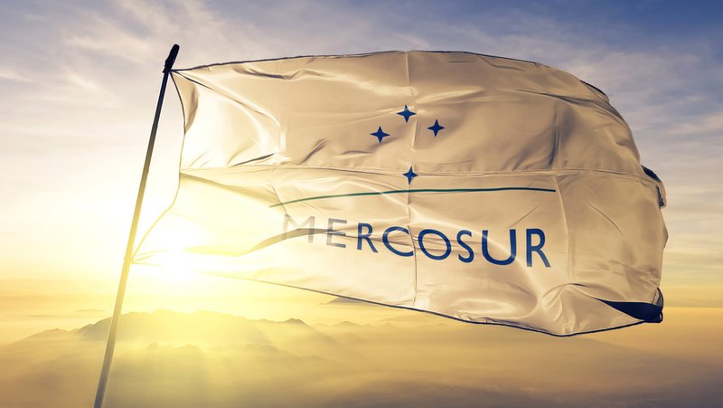 Bandera de Mercosur. alekstaurus / 123RF