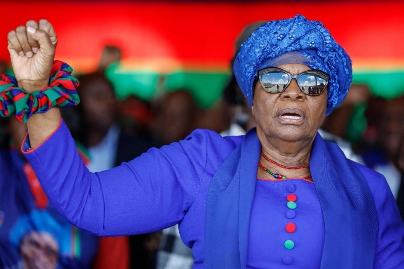 La presidenta electa de la Organización Popular de África del Sudoeste (SWAPO), Netumbo Nandi-Ndaitwah. Foto Afp