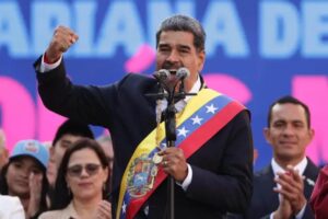 Nicolás Maduro fue juramentado el viernes 10 de enero para su tercer mandato consecutivo como presidente de Venezuela. Foto La Hora: EFE