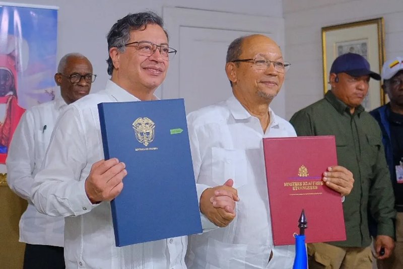 Visita del presidente de Colombia, Gustavo Petro, a Haití. Presidencia de Colombia