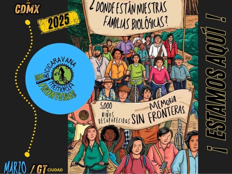 Caravana de Bicicletas «Memoria sin Fronteras»: Un llamado a la solidaridad en la búsqueda de familias desaparecidas en Guatemala