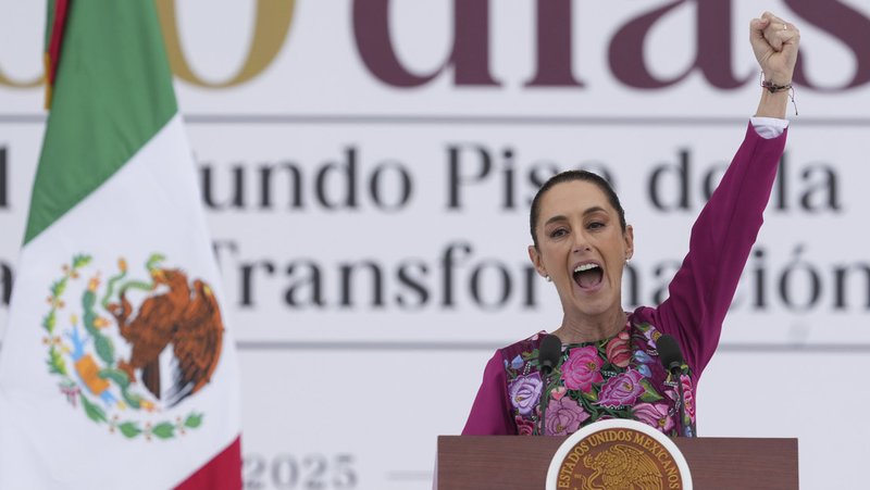 La presidenta de México Claudia Sheinbaum. Fernando Llano / AP