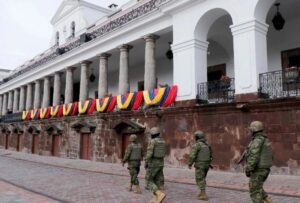 Durante el 2024, además se decretaron siete estados de excepción en zonas de alta violencia. Foto Afp / Galo Paguay