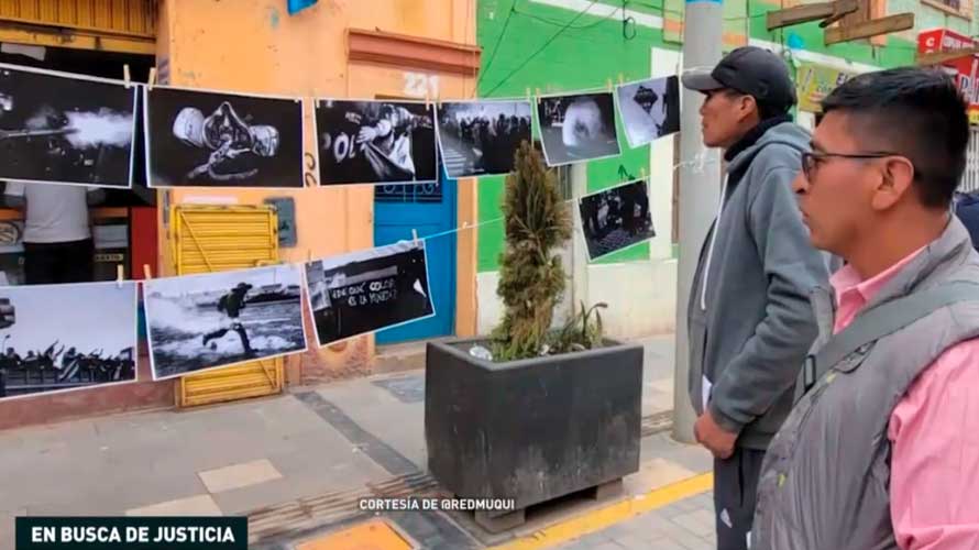 En Perú realizan movilizaciones en el segundo aniversario de la masacre de Juliaca (departamento de Puno), que dejó 19 fallecidos.