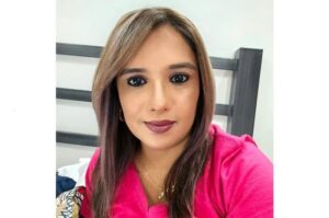 Blanca Edelmira Saravia Recinos, procesada por la muerte de la abogada Sindy Jennette Paz Morales. Foto La Hora / Facebook de Blanca Saravia