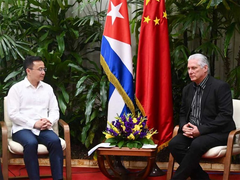 El presidente de Cuba, Miguel Díaz-Canel, agradeció hoy a China la disposición para seguir colaborando con esta nación caribeña en sectores claves como el energético y la producción de alimentos.