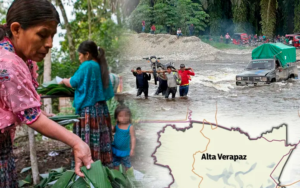 En Alta Verapaz decenas de familias se han visto afectadas por un puente que no se ha construido en Alta Verapaz. Foto La Hora/ Diseño Alejandro Ramírez