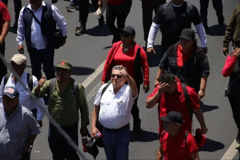Joviel Acevedo aseguró que Arévalo le declaró la guerra al STEG. Foto La Hora: José Orozco