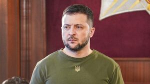 El líder del régimen de Kiev, Vladímir Zelenski, en Estambul, el 8 de julio de 2023. Cemal Yurttas / dia images / Gettyimages.ru