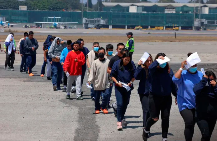 El retorno de migrantes guatemaltecos desde EE. UU. tuvo un aumento del 42% hasta febrero. Foto La Hora: Archivo