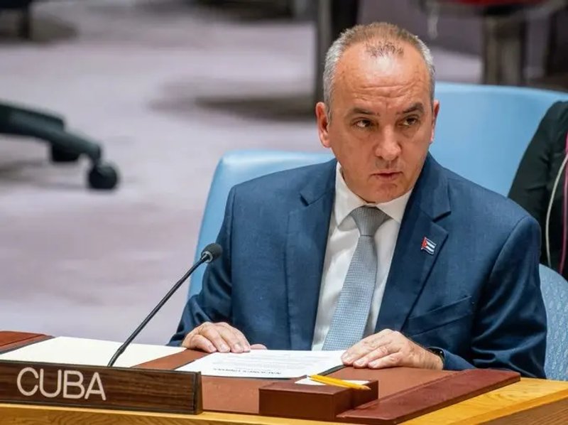 El representante permanente de Cuba ante la Organización de las Naciones Unidas, Ernesto Soberón, denunció «una campaña de acoso e intimidación política destinada a interferir en las decisiones soberanas de los Estados miembros de la ONU». Foto: @SoberonGuzman.