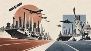 Cómo China desafía sigilosamente el poderío militar de EE.UU. Imagen creada por inteligencia artificial