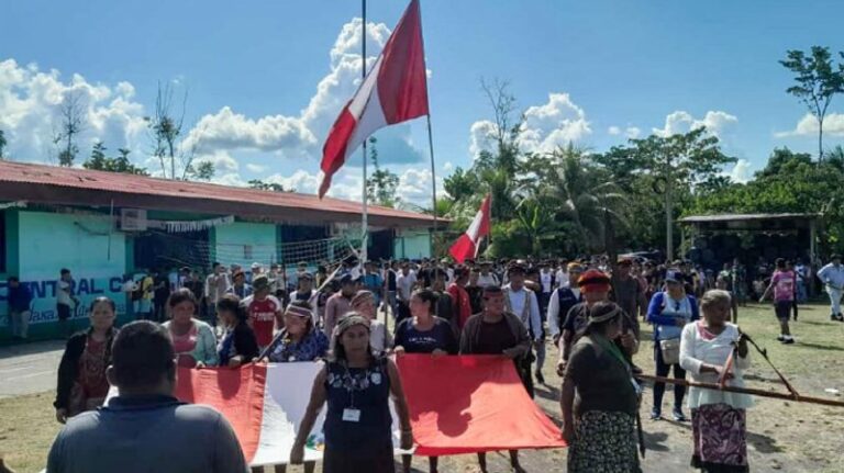 Comunidades del río Corrientes exigen diálogo con el Estado peruano. Foto: Puinamudt.